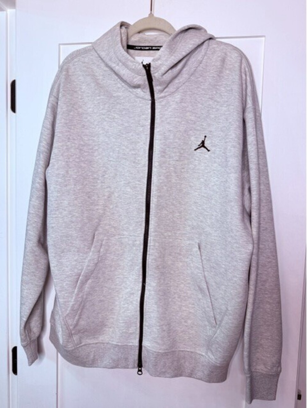 Nike Jordan Sport Men's Full Zip Hoodie Gray Jumpman Hooded Sweatshirt L NWT